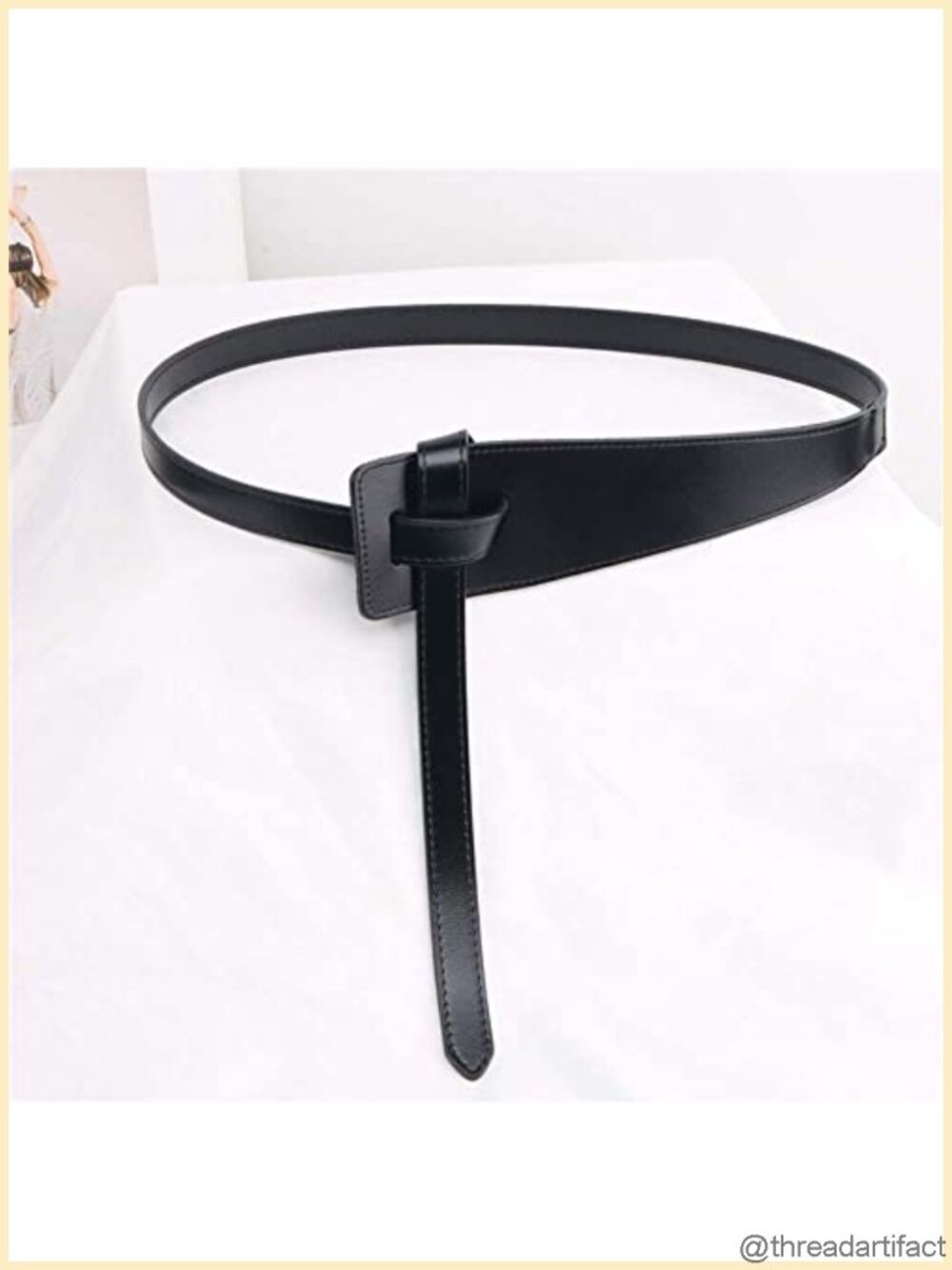 Women's Wide Corset Belt 118cm Thin Knotted Waistband for Skirt Coat